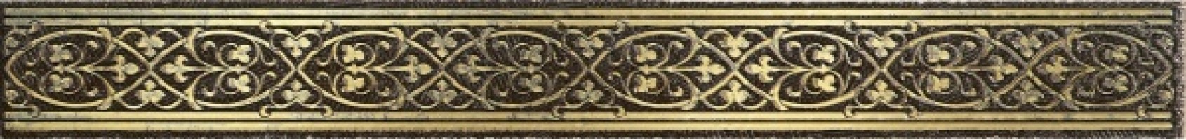 Бордюр Lasselsberger Ceramics Катар коричневый new gold 2.8х25 1502-0578