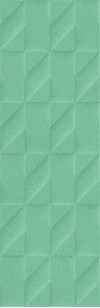 Плитка Marazzi Italy Outfit Turquoise Struttura Tetris 3D 25x76 настенная M129