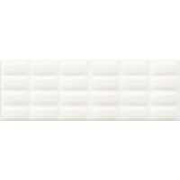 Плитка настенная O-WHM-WTU052 Pret A Porter White Glossy Pillow Structure 25x75 Mei