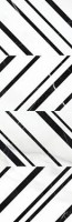Плитка Mei Gatsby черно-белый 25x75 настенная GTU441