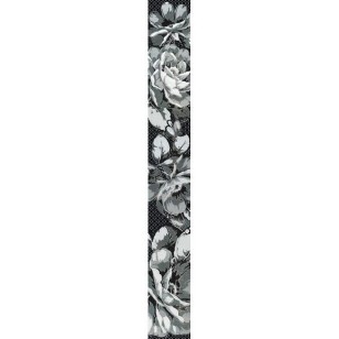 Бордюр 05-01-1-56-03-04-100-1 Аллегро черный цветы 5х40 Нефрит-Керамика