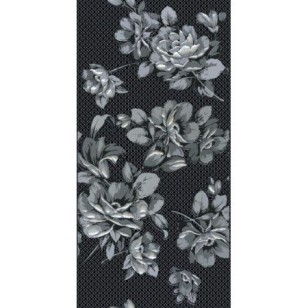 Декор 04-01-1-08-03-04-100-1 Аллегро черный цветы 20х40 Нефрит-Керамика