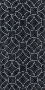 Декор 04-01-1-08-03-04-100-2 Аллегро черный геометрия 20х40 Нефрит-Керамика