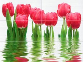 Панно 06-01-1-64-04-21-160-0 Фреш тюльпаны 75x100 Нефрит-Керамика