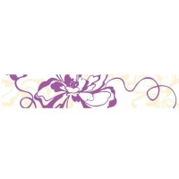 Бордюр 05-01-1-76-00-55-050-0 Кураж-2 Монро фиолетовый 40х7.5 Нефрит-Керамика
