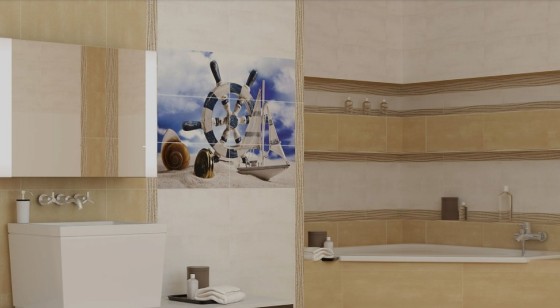 Бордюр Нефрит-Керамика Арома Pinc 2x50 стеклянный 