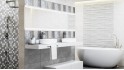 Декор Нефрит-Керамика Брендл Мозаика серый светлый 20x60 17-00-06-2212