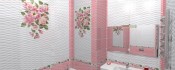 Бордюр Нефрит-Керамика Фокстрот розовый 50x7