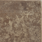 Ступень Paradyz Ilario Brown Stopnica Narozna 30x30 угловая
