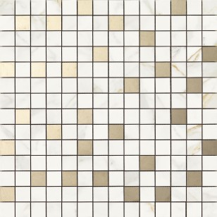 Мозаика настенная R4ZU Bistrot Mosaico Calacatta Michelangelo 40x40 Ragno
