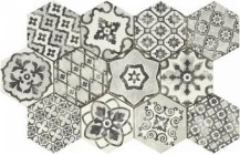 Декор Ragno Eden Esagona Romance Bianco 21x18.2 RGL2