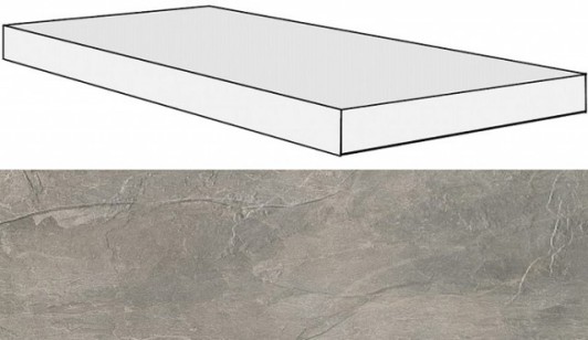 Ступень 739328 Ardoise Plombe Ang.Gradino Dx 33x120x3 Rex Ceramiche