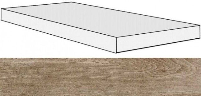 Ступень 738142 Selection Amber Oak Angolo Gradino DX/SX 40x120x3 Rex Ceramiche