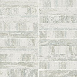 Декор 748312 Travertino White Mosaico Glossy 3x15 30x30 Rex Ceramiche