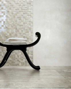 Декор 748311 Travertino Black Mosaico Glossy 3x15 30x30 Rex Ceramiche
