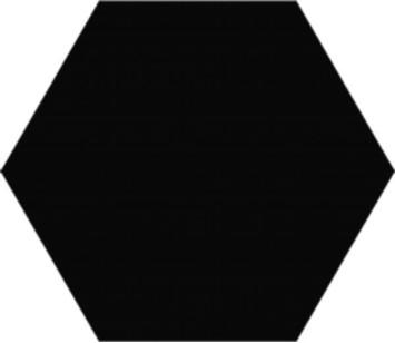 Керамогранит K945262 Miniworx Hexagon Черный Матовый 21x24 Vitra