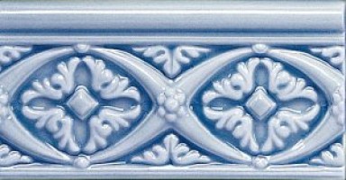 Бордюр Modernista ADMO4121 Relieve Bizantino C/C Stellar Blue 7.5x15 Adex