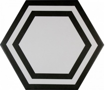 Декор ADPV9020 Pavimento Hexagono Deco Black 20x23 Adex