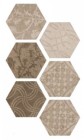 Керамогранит Atlas Hexagon Patchwork Warm 25x22 Argenta