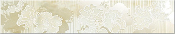 Бордюр Azori Соло крема цветы 27.8x6.2 582561002