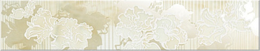 Бордюр Azori Соло крема цветы 27.8x6.2 582561002