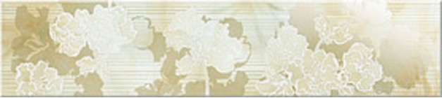 Бордюр Azori Соло крема цветы 40.5x8 582561001