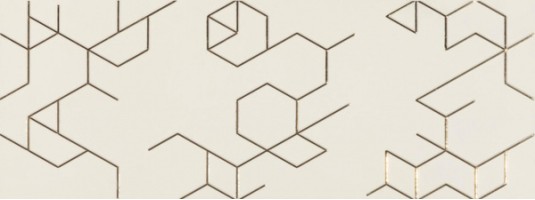 Декор Azulev Clarity Dec. Polygon Marfil 25x65