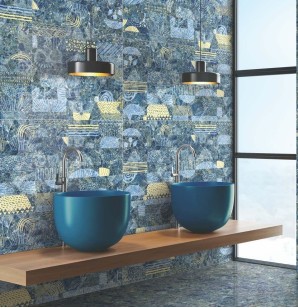 Керамогранит Bluezone Rockstone Azur Nebula Series 60x120