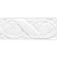 Бордюр Ceramiche Grazia Boiserie Gemme Bianco Matt 8x20 GE01