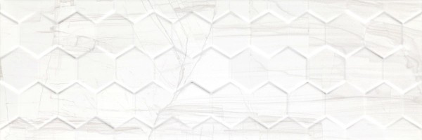 Плитка Ceramika Konskie Brennero White Hexagon 25x75 настенная
