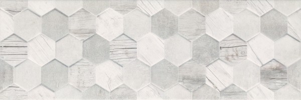 Плитка Ceramika Konskie Polaris Hexagon Mix 25x75 настенная