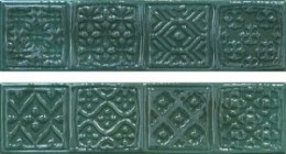 Настенный Декор Opal Comp.Rodia Emerald (Комплект 2 Плитки) 15x30 Cifre Ceramica