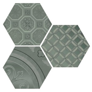 Декор Cifre Ceramica Dec. Vodevil Grey 3 Pz 17.5x17.5