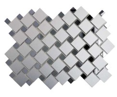 Мозаика ДСТ Зеркальная мозаика 30x30 серебро-графит См70Г30