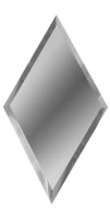 Плитка ДСТ Зеркальная плитка ромб 20x34 серебряная настенная РЗС1-01