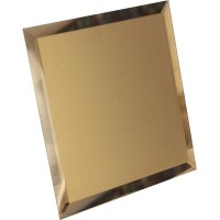 Плитка ДСТ Зеркальная плитка с фацетом 18x18 бронзовая настенная КЗБ1-01