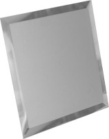 Плитка ДСТ Зеркальная плитка с фацетом 18x18 серебряная настенная КЗС1-01