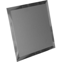 Плитка ДСТ Зеркальная плитка с фацетом 30x30 графитовая настенная КЗГ1-04