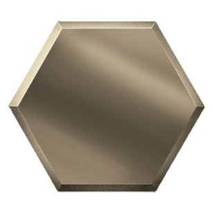 Плитка ДСТ Зеркальная плитка сота 20x17.3 бронза настенная СОЗБ1