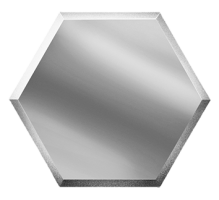 Плитка ДСТ Зеркальная плитка сота 20x17.3 серебряная настенная СОЗС1
