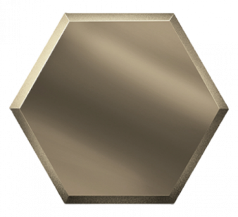 Плитка ДСТ Зеркальная плитка сота 25x21.6 бронзовая настенная СОЗБ2