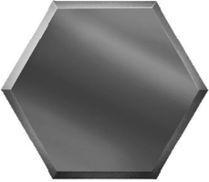 Плитка ДСТ Зеркальная плитка сота 30x25.9 графитовая настенная СОЗГ3