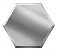 Плитка ДСТ Зеркальная плитка сота 30x25.9 серебряная настенная СОЗС3