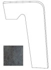 Плинтус Zan.Metalica Basalt Izquierda лев.39.5х17.5 Exagres