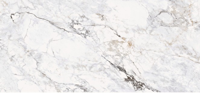Керамогранит FMAX Fendi White 6 mm Glossy 120x270 