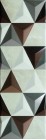 Настенная плитка 147-016-6 Valentina Brown Geometric 20x60 Gemma