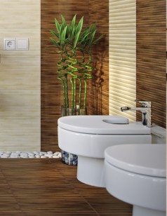 Бордюр Golden Tile Bamboo коричневый 3x40 Н77301