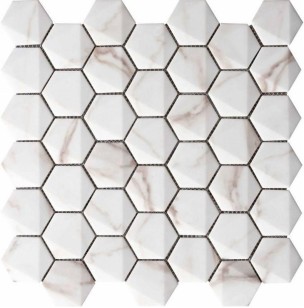 Мозаика 69HE-CA Maritima Hexagonal Calacata 30x30 Grespania