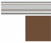 Бордюр Heralgi Garden Cenefa Classic Marron 8x30