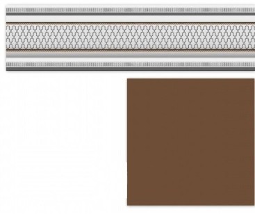 Бордюр Heralgi Garden Cenefa Classic Marron 8x30